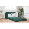Sofa lova 110cm Tamsiai žalia Aksomas