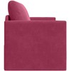 Sofa lova Vyno raudona 124 x 71 x 78 cm Aksomas