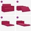 Sofa lova Vyno raudona 124 x 71 x 78 cm Aksomas