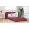 Sofa lova Vyno raudona 124 x 71 x 78 cm audinys