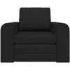 Sofa lova Juoda 98 x 71 x 83 cm audinys