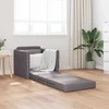 Sofa lova 60cm Pilka Dirbtinė Oda