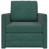 Sofa lova Tamsiai žalia 74 x 77 x 81 cm Aksomas