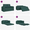 Sofa lova 60cm Tamsiai žalia audinys