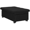 Ištraukiama sofa-lova Juodas 194 x 50 x 82 cm audinys