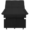 Ištraukiama sofa-lova Juodas 194 x 50 x 82 cm audinys