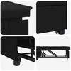 Ištraukiama sofa-lova Juodas 194 x 50 x 82 cm audinys