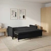 Sofa lova Juoda Audinys