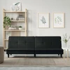 Sofa-lova, juodos spalvos, audinys