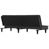 Sofa-lova, juodos spalvos, audinys