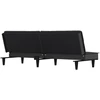 Sofa-lova, juodos spalvos, audinys