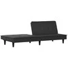 Sofa-lova, juodos spalvos, audinys