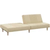 Sofa-lova, kreminės spalvos, audinys