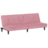 Sofa-lova su puodelių laikikliais, rožinės spalvos, aksomas