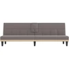 Sofa-lova su puodelių laikikliais, taupe spalvos, audinys 351868
