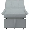 Ištraukiama sofa-lova Šviesiai pilka 194 x 50 x 82 cm audinys