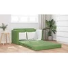 Sofa lova Šviesiai žalia 204 x 122 x 60 cm Aksomas