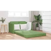 Sofa lova Šviesiai žalia 204 x 122 x 60 cm Aksomas