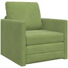Sofa lova 60cm Šviesiai žalia Aksomas