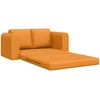 Sofa lova Tamsiai geltona 148 x 71 x 83 cm audinys