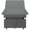 Ištraukiama sofa-lova Tamsiai pilka 194 x 50 x 82 cm audinys