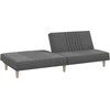 Sofa-lova, tamsiai pilkos spalvos, audinys