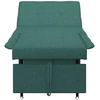 Ištraukiama sofa-lova Tamsiai žalia 194 x 50 x 82 cm audinys