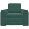 Sofa lova Tamsiai žalia 98 x 71 x 83 cm Aksomas