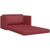Sofa lova 110cm Vyno raudona Dirbtinė Oda