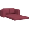 Sofa lova Vyno raudona 148 x 71 x 83 cm audinys