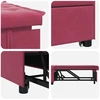 Sofa lova Vyno raudona 194 x 67 x 82 cm Aksomas
