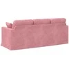 Sofa Rožinė 198 x 78 x 80 cm Aksomas