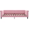 Sofa, rožinės spalvos, 100x200cm, aksomas