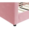 Sofa, rožinės spalvos, 80x200cm, aksomas