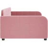 Sofa, rožinės spalvos, 90x200cm, aksomas