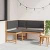 Sofa Sodo Kėdė Ruda 140 x 100 x 91cm Akacijos medienos masyvas