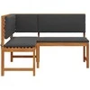 Sofa Sodo Kėdė Ruda 140 x 100 x 91cm Akacijos medienos masyvas