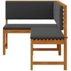 Sofa Sodo Kėdė Ruda 140 x 100 x 91cm Akacijos medienos masyvas
