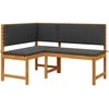 Sofa Sodo Kėdė Ruda 140 x 100 x 91cm Akacijos medienos masyvas