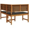 Sofa Sodo Kėdė Ruda 140 x 100 x 91cm Akacijos medienos masyvas