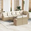 Sodo Sofų Rinkinys 9 pcs poliratanas