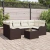 Sodo Sofų Rinkinys Ruda 55 x 55 x 37 cm poliratanas