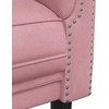 Sofa Sofos komplektas, 2 dalių, rožinės spalvos, aksomas