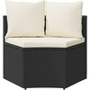 Sofa Sofos komplektas 2 pcs Juoda