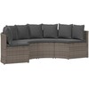 Sofa Sofos komplektas 2 pcs Pilka