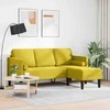 Sofa Sofos komplektas su pagalve Geltona Poliesteris