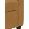 Sofa Sofos komplektas su pagalvėlėmis, 2 dalių, rudas, aksomas