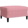 Sofa Sofos komplektas su pagalvėlėmis, 3 dalių, rožinis, aksomas