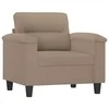 Sofa Sofos komplektas su pagalvėmis, 4 dalių, taupe, audinys