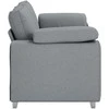 Dvivietė sofa Šviesiai pilka 180 cm audinys